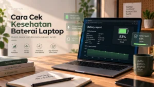 cara cek kesehatan baterai laptop