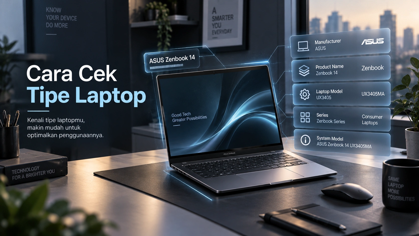 cara cek tipe laptop