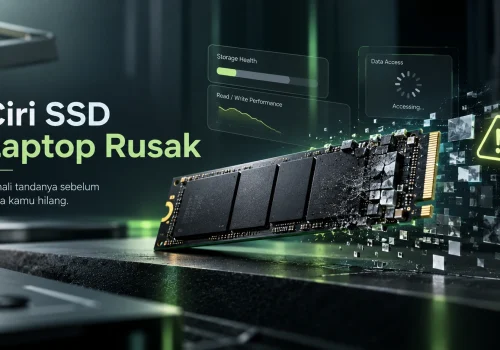 ciri SSD laptop rusak